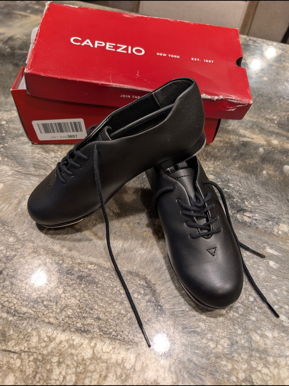 Capezio Women’s Black Lace-Up Jazz Shoes